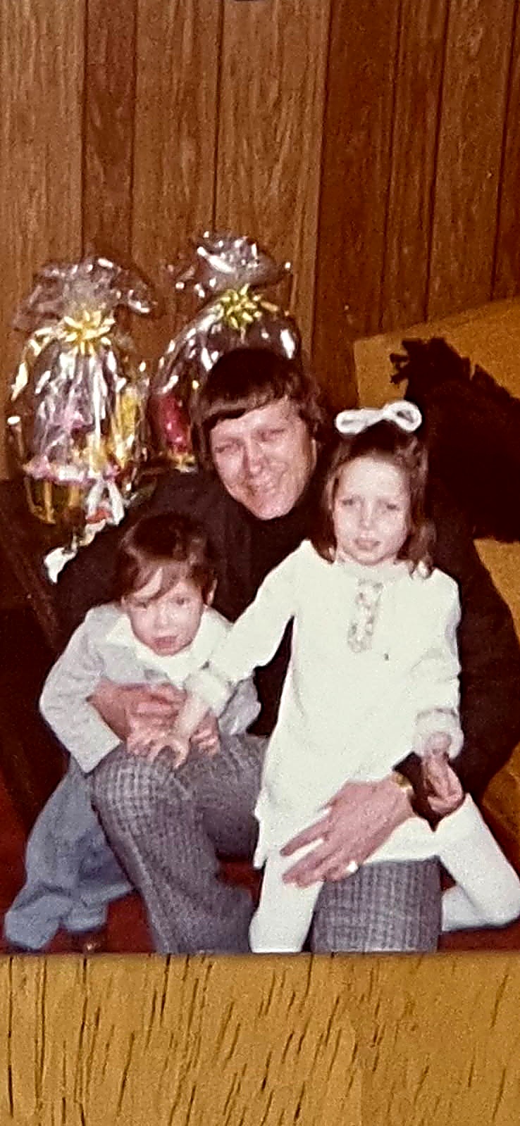 Charlie with his two children